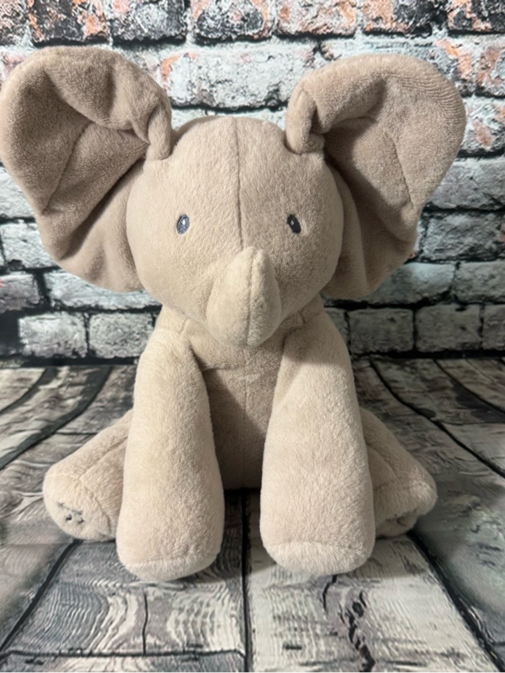 GUND Baby Flappy The Elephant Musical Peek-a-Boo Plush - WORKS!  (GUND-02)